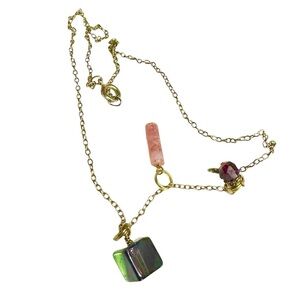 Vintage necklace with 3 charms